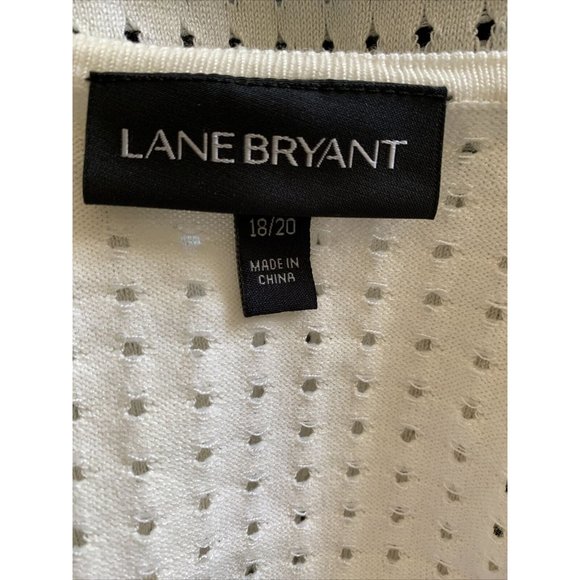 Lane Bryant Open Cardigan Sweater Plus 18 20 Cold Shoulder Bell Sleeves - Picture 7 of 10